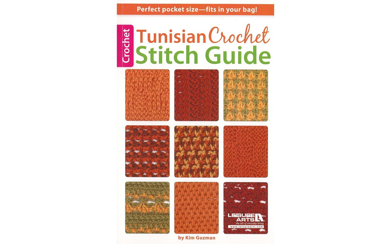 Leisure Arts Tunisian Crochet Stitch Guide Crochet Book